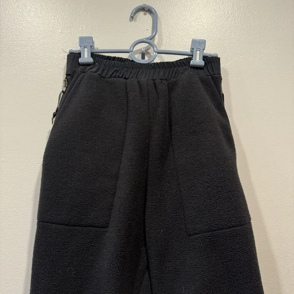The North Face Denali Pants Full Zip Fleece Black Nylon Knee Gorpcore Mens Small